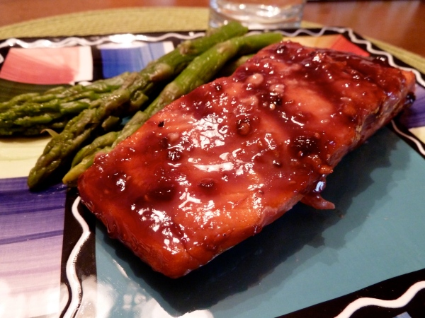 raspberry salmon:asparagus